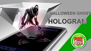 Halloween GHOSTS Screen UP  Pyramid Hologram Technology  PixelBoomCG [upl. by Anthia]