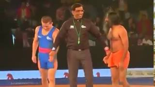 Baba Ramdev Wrestling With Wrestler Andrey Stadnik in Delhi  Cyclone Tauktae [upl. by Carry722]