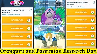 Oranguru and Passimian Research Day Premium Timed Research Rewards in Pokemon Go  New Shiny Pokemon [upl. by Adia584]