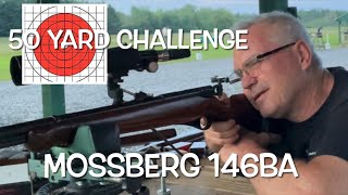 50 yard iron sights challenge Mossberg 146BA dad’s beloved old gun [upl. by Pasahow993]