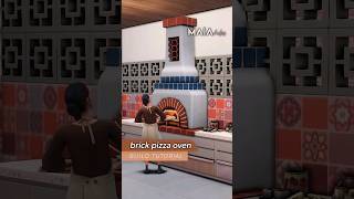 How to make a brick oven pizza with Sims 4 HomeChefHustle tutorial sims4 [upl. by Aliab]