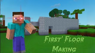 Mere Ghar Ka First Floor Making Ft Minecraft Vlog [upl. by Bills]