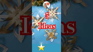 Descubre como hacer 5 decoraciones navideñas únicas ⭐️ navidad christmas diy manualidades [upl. by Winthorpe408]