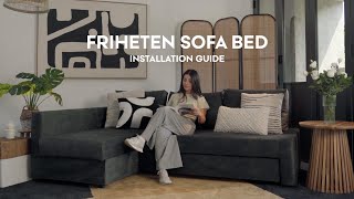 How to change your IKEA Friheten sofa covers with ZERO disassembly  Comfort Works [upl. by Corie]