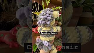 Crochet hair or faux fur crochet amigurumi [upl. by Ardolino]