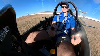 Takeoff climbing and landing in ENGINELESS glider [upl. by Vano]