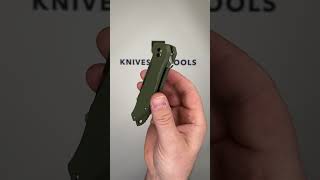 QSP Knife Raven QS122 B1 D2 Green G10 pocket knife [upl. by Garnett796]