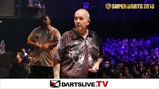 【アレックス・レイズ VS フィル・テイラー】SUPER DARTS 2018 FIRST ROUND MATCH 8 [upl. by Amilah208]