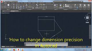 how to change dimension precision in Autocad [upl. by Yalahs]