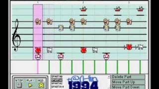 THIS IS SPARTA REMIX Short Version Mario Paint Composer 2500 SUBS CELEBRATION [upl. by Bendicta]