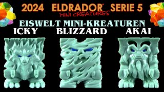 Schleich ® Eldrador ® Mini Creatures  Serie 5  2024  Eiswelt  Icky  Blizzard  Akai  Review [upl. by Leighland]