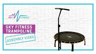 SkyFitness 40quot Fitness Trampoline Assembly [upl. by Acimot]