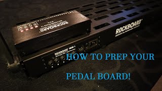 How to prep your RockBoard Pedalboard Do these steps before adding any pedals Howto pedalboard [upl. by Covell]