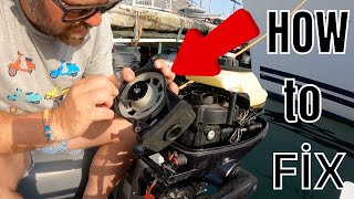 TOHATSU OUTBOARD PULL CORD REPLACEMENT [upl. by Parks]