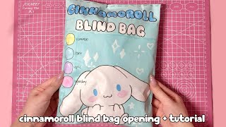 cinnamoroll blind bag 🩵 ASMR  tutorial  sanriolve [upl. by Lichter]