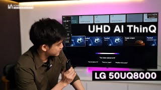 Voice Control UHD TV ThinQ  LG 50UQ8000 [upl. by Ohl]