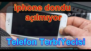 iPhone siyah ekran sorunu dondu açılmıyor [upl. by Nodnyl991]