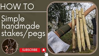 HOW TO  Make simple DIY tent pegsStakes 2thewild [upl. by Saticilef]