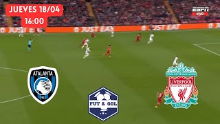 🚨 ATALANTA  LIVERPOOL TRANSMISION VERTICAL EN VIVO🔥LUIS DIAZ EN FUT AND GOL [upl. by Groeg]