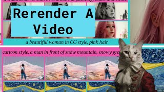 Rerender a Video Video2Video [upl. by Krystle]