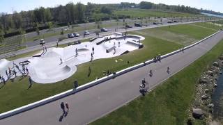 Skatepark Nesselande by air [upl. by Navoj913]