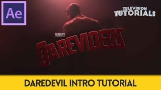 DareDevil Intro  After Effects TV Tutorial [upl. by Esihcoc]