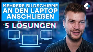 2 Monitore an den Laptop anschließen  5 Lösungen für externe Bildschirme [upl. by Halimak]