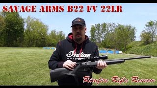 Savage Arms B22 FV 22LR Rimfire Rifle Review [upl. by Beilul291]