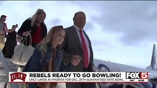 UNLV football arrives in Phoenix for December 26 bowl game [upl. by Dnob914]