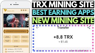 New TRONCFD  Free TRX Mining Website Today  New TRX Mining Site  TRON Earning Apps 2024 [upl. by Amaso644]