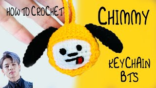 How to Crochet CHIMMY BTS  Keychain [upl. by Aihsek]