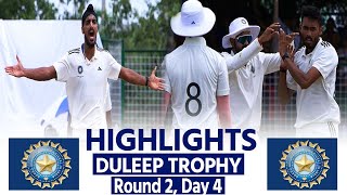 DULEEP TROPHY Day 4 Highlights India A vs India D  Ind C vs Ind B  Tilak Verma  Iyer [upl. by Abrahan]