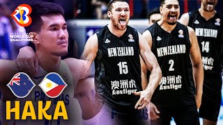 Gilas face the ferocious Haka FIBAWC 2023 Qualifiers [upl. by Nymsaj]