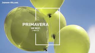 August 2019 Color of the Month Primavera  SherwinWilliams [upl. by Enilrac]