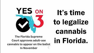 Yes on 3 Florida Amendment Ballot Initiative in 2024 [upl. by Navannod]