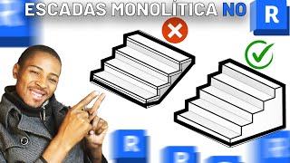 COMO MODELAR UMA ESCADA MONOLITICA NO REVIT [upl. by Det783]