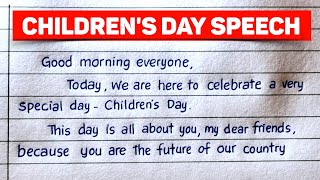 Childrens Day Speech in English childrendayspeech [upl. by Padget]