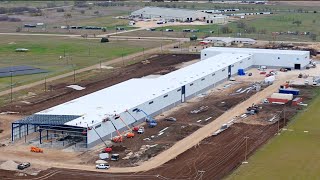 December Update  NEW Manufacturing Facility McGregor TX  Steel Buildings [upl. by Elocan869]