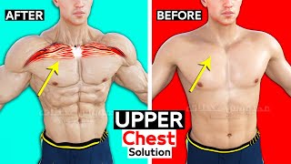 BEST 5 EXERCISES quotUPPER CHESTquot Workout [upl. by Anes]