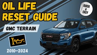 Oil Life Made Easy Resetting on 20102024 GMC Terrain the Quick Way [upl. by Letti9]