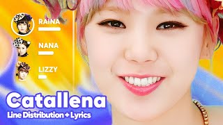 Orange Caramel  Catallena Line Distribution  Lyrics Karaoke PATREON REQUESTED [upl. by Ahsirk]