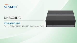 UNBOXING iDSE08HQHIB  8ch 1080p 1U H265 eSSD AcuSense eDVR [upl. by Wichman974]