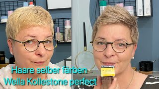 Haare selber färben I Wella Kolestone perfect 1097 [upl. by Gnas]