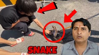 Sourav Joshi Ke Snake Ne Kaat Liya 😭  Sourav Joshi Vlogs [upl. by Manvel]