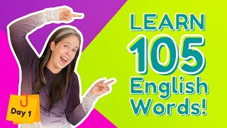 LEARN 105 ENGLISH VOCABULARY WORDS  DAY 1 [upl. by Hilleary]