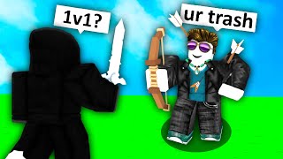 I met a TOXIC Bedwars Player So I 1v1d him Roblox [upl. by Lessig]