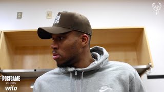 Giannis Antetokounmpo Postgame Media Availability  11824 [upl. by Faber556]