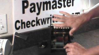 Paymaster Checkwriter Series X 550 [upl. by Aramac]