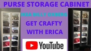 Purse Storage Cabinet Ikea Billy Oxberg [upl. by Nosyla]