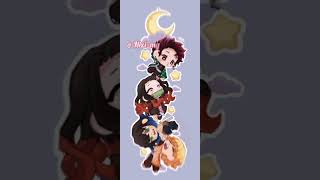 Nezuko x Zenitsu x Tanjiro x Inosuke  anime cute chibi demon Slayer  anime edit by Nizimg [upl. by Ilrac]